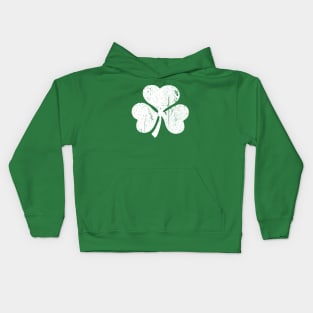 Irish Shamrock Weathered Kids Hoodie